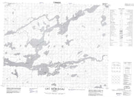 032N07 Lac Nemiscau Canadian topographic map, 1:50,000 scale