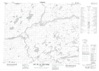 032N08 Lac De La Sicotiere Canadian topographic map, 1:50,000 scale