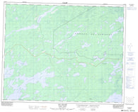 032N10 Lac Jolliet Canadian topographic map, 1:50,000 scale