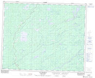 032N14 Lac Mirabelli Canadian topographic map, 1:50,000 scale