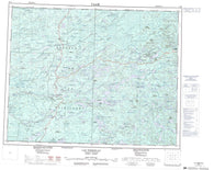 032N Lac Nemiscau Canadian topographic map, 1:250,000 scale