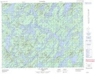 032O08 Lac Bellinger Canadian topographic map, 1:50,000 scale