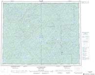 032O Lac Mesgouez Canadian topographic map, 1:250,000 scale