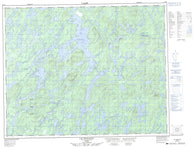 032P05 Lac Woollett Canadian topographic map, 1:50,000 scale