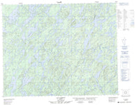 032P12 Lac Comeau Canadian topographic map, 1:50,000 scale