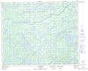 032P13 Lac Michaux Canadian topographic map, 1:50,000 scale