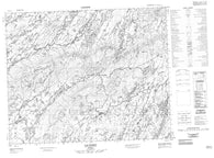 033A01 Lac Barou Canadian topographic map, 1:50,000 scale