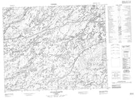 033A02 Lac Lavallette Canadian topographic map, 1:50,000 scale