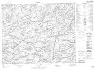 033A05 Lac Lavigne Canadian topographic map, 1:50,000 scale