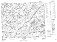 033A07 Lac Cadieux Canadian topographic map, 1:50,000 scale