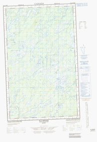 033A08E Ile Bohier Canadian topographic map, 1:50,000 scale