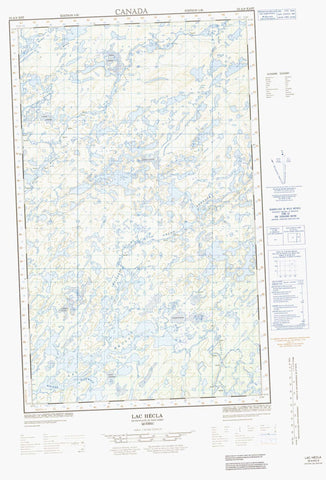 033A09E Lac H cla Canadian topographic map, 1:50,000 scale