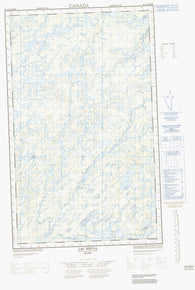 033A09W Lac H cla Canadian topographic map, 1:50,000 scale