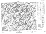 033A10 Lac Ochiltrie Canadian topographic map, 1:50,000 scale