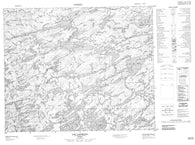 033A13 Lac Lanfranc Canadian topographic map, 1:50,000 scale