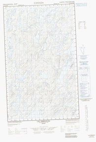 033A16E Lac Emmanuel Canadian topographic map, 1:50,000 scale