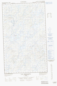 033A16W Lac Emmanuel Canadian topographic map, 1:50,000 scale