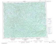 033A Lac Rossignol Canadian topographic map, 1:250,000 scale