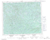 033A Lac Rossignol Canadian topographic map, 1:250,000 scale