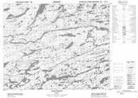 033B02 Gorge Prosper Canadian topographic map, 1:50,000 scale