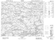 033B06 Lac Baupaume Canadian topographic map, 1:50,000 scale