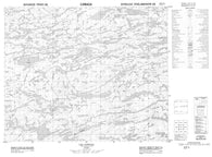 033B07 Lac Conviac Canadian topographic map, 1:50,000 scale