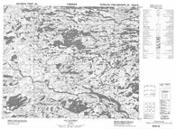 033B12 Lac Gladman Canadian topographic map, 1:50,000 scale