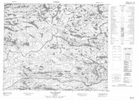 033B13 Lac Dullos Canadian topographic map, 1:50,000 scale