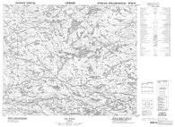 033B14 Lac Juilly Canadian topographic map, 1:50,000 scale