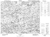 033B15 Lac Miramon Canadian topographic map, 1:50,000 scale