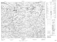 033B16 Lac Philibert Canadian topographic map, 1:50,000 scale