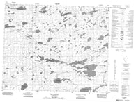 033C11 Lac Bernou Canadian topographic map, 1:50,000 scale