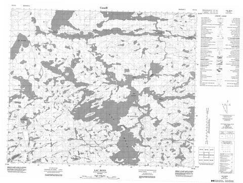 033C15 Lac Boyd Canadian topographic map, 1:50,000 scale