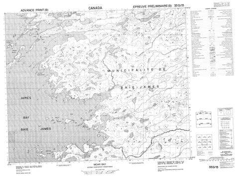 033D15 Moar Bay Canadian topographic map, 1:50,000 scale