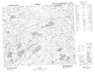 033E01  Canadian topographic map, 1:50,000 scale