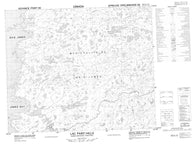 033E02 Lac Paint Hills Canadian topographic map, 1:50,000 scale