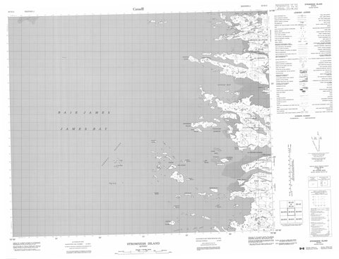 033E14 Stromness Island Canadian topographic map, 1:50,000 scale