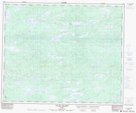 033F01 Lac De Villaret Canadian topographic map, 1:50,000 scale