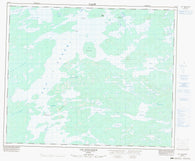 033F02 Lac Guillaumat Canadian topographic map, 1:50,000 scale