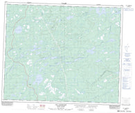 033F03 Lac Langelier Canadian topographic map, 1:50,000 scale