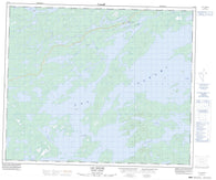 033F07 Lac Sakami Canadian topographic map, 1:50,000 scale