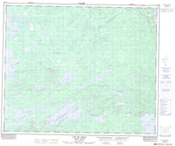 033F08 Lac De Vaulx Canadian topographic map, 1:50,000 scale