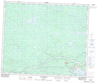 033F13 Lac Awichina Canadian topographic map, 1:50,000 scale