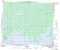 033F14 Lac Brehan Canadian topographic map, 1:50,000 scale