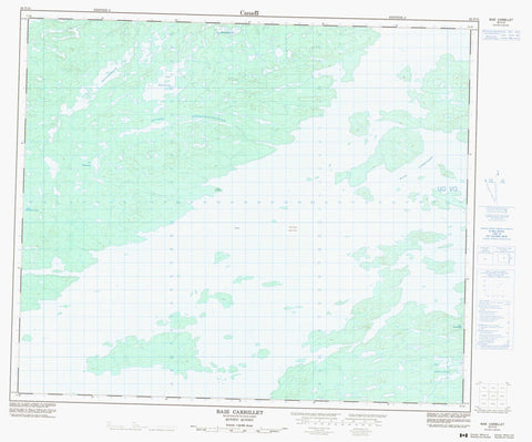 033F15 Baie Carbillet Canadian topographic map, 1:50,000 scale