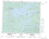 033F Lac Sakami Canadian topographic map, 1:250,000 scale