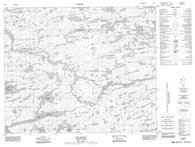 033G01 Lac Lakanal Canadian topographic map, 1:50,000 scale