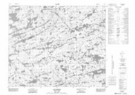 033G03 Lac Casterne Canadian topographic map, 1:50,000 scale