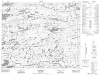 033G06 Lac Chabrillan Canadian topographic map, 1:50,000 scale