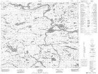 033G07 Lac Brune Canadian topographic map, 1:50,000 scale